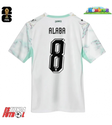 Austria David Alaba #8 Segunda Equipación Mundial 2026 Manga Corta